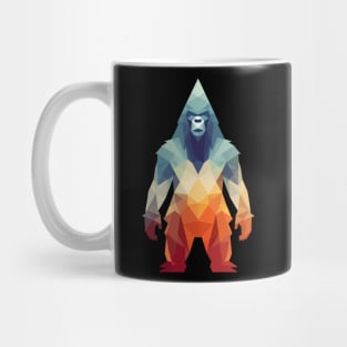 Geometric Retro Colorful Sasquatch Mug